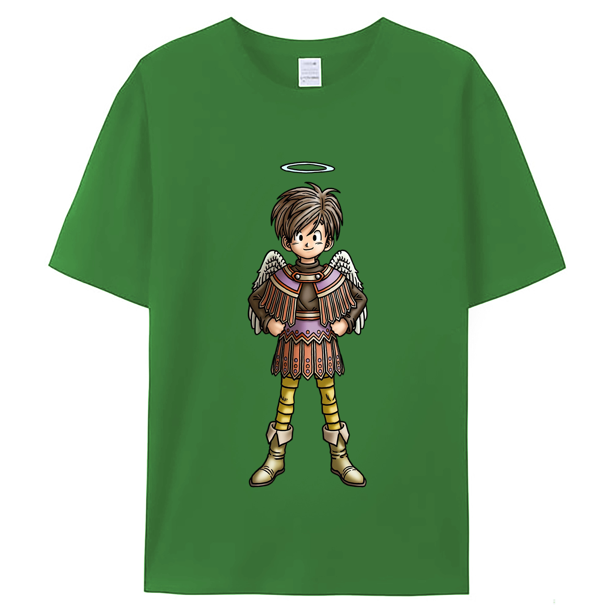 （画像用） ドラゴンクエスト Doragon Kuesuto Dragon Quest レディースカジュアルプリントTシャツ（綿100％）
